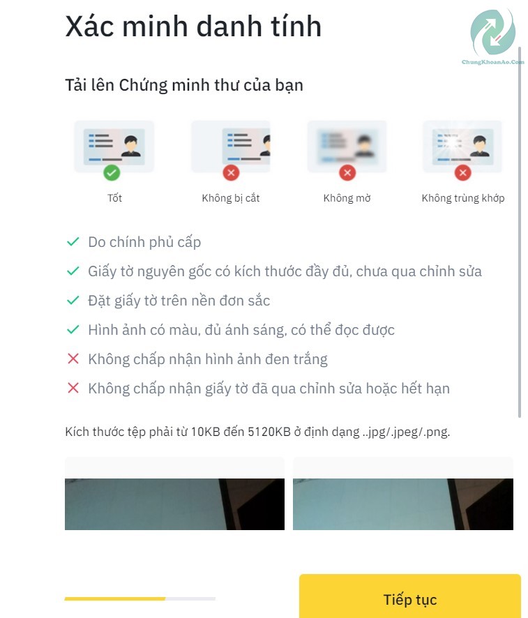 Xác minh danh tính bằng căn cước công dân/ chứng minh nhân dân