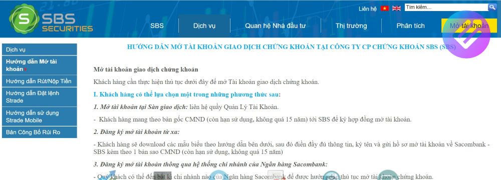 Truy cập vào trang web 