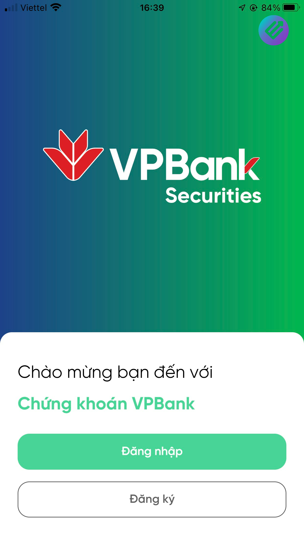 Truy cập vào ứng dụng VPBank Securities - NEO Invest