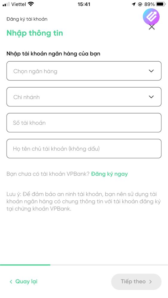 Nhập thông tin