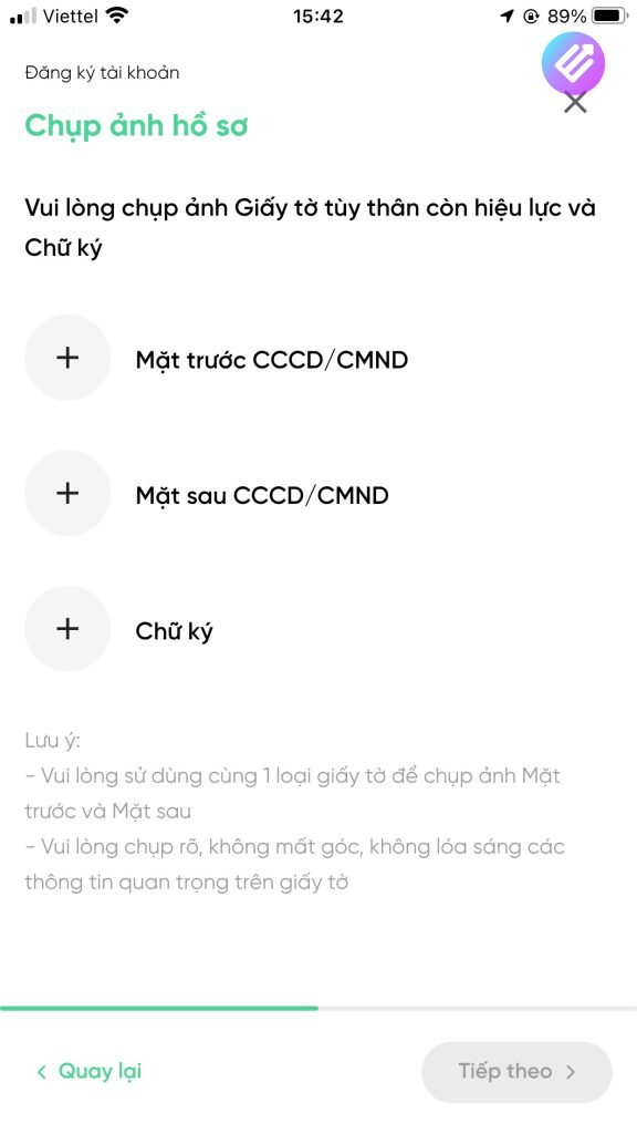 Chụp ảnh hồ sơ
